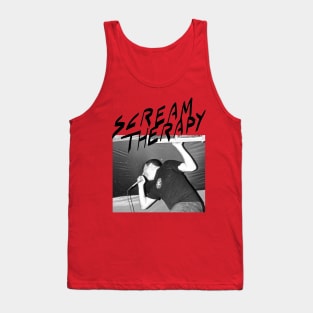 Scream Therapy Screamer block design Tank Top